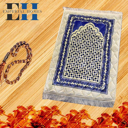 Jaye Namaz Royal – Premium Velvet Prayer Mat with Foam Cushioning - Saadiq.pk