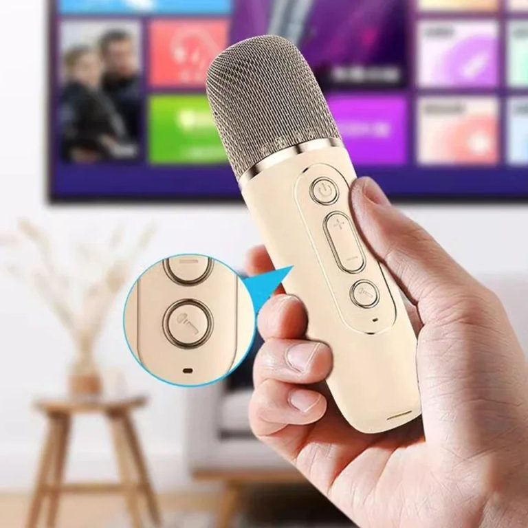 K12 Portable KTV Bluetooth Karaoke Speaker with Mic | RGB Lights | Party & Home Entertainment - Saadiq.pk