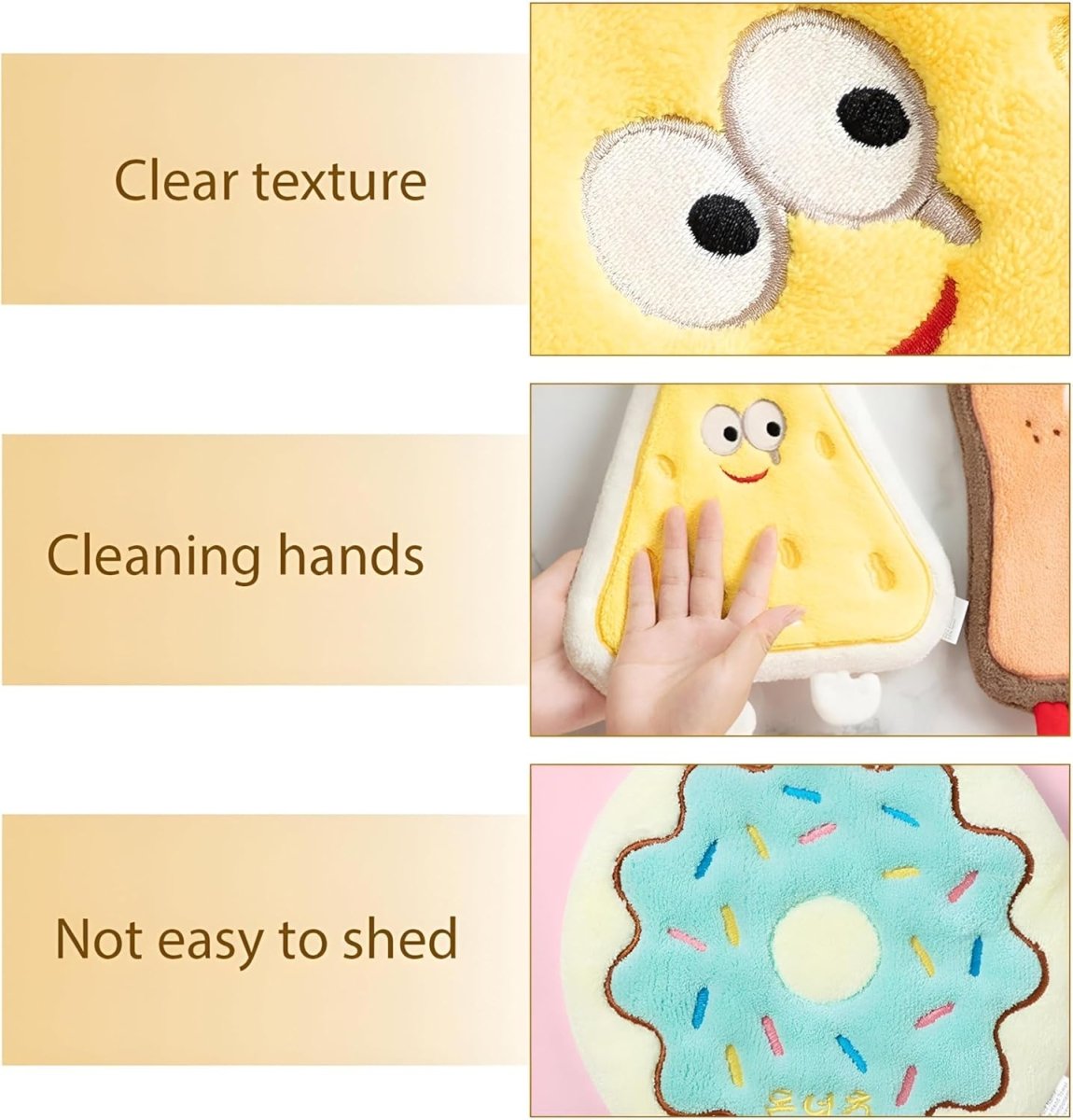 Kids Cartoon Hand Towel | Soft Microfiber Hanging Towel for Bathroom & Kitchen Use - Saadiq.pk