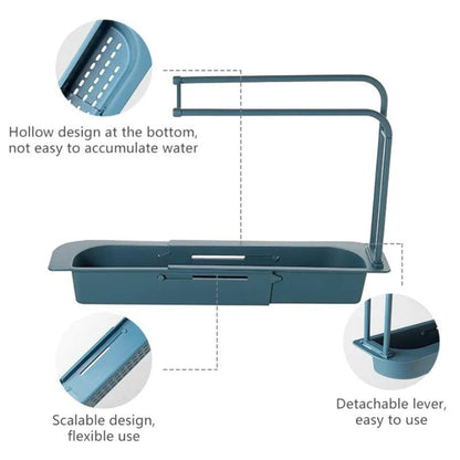 Kitchen Sponge Brush Holder – Sink Organizer for Sponges & Cleaning Tools - Saadiq.pk