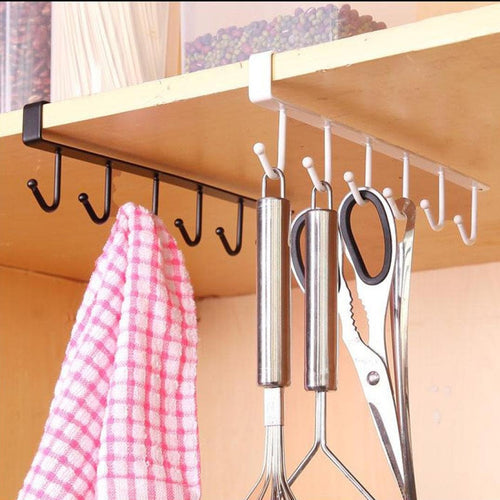 Kitchen Storage Rack – Iron Wall - Mounted Organizer - Saadiq.pk