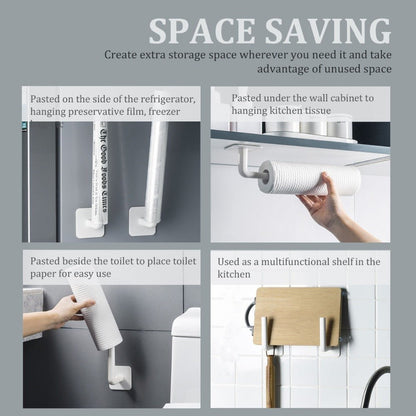 L Shape Multipurpose Holder (Pack of 2) – Self - Adhesive Wall Mount Organizer - Saadiq.pk