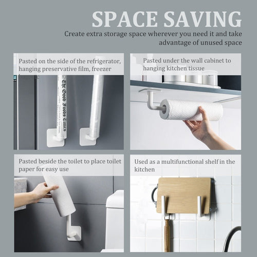 L Shape Multipurpose Holder (Pack of 2) – Self - Adhesive Wall Mount Organizer - Saadiq.pk