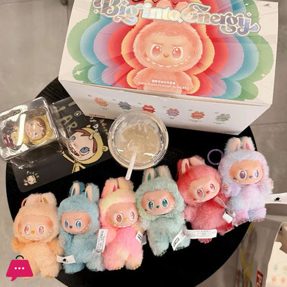 Energy Labubu Plush Keychain Toys – Cute Collectible Bunny Dolls (6 Styles)