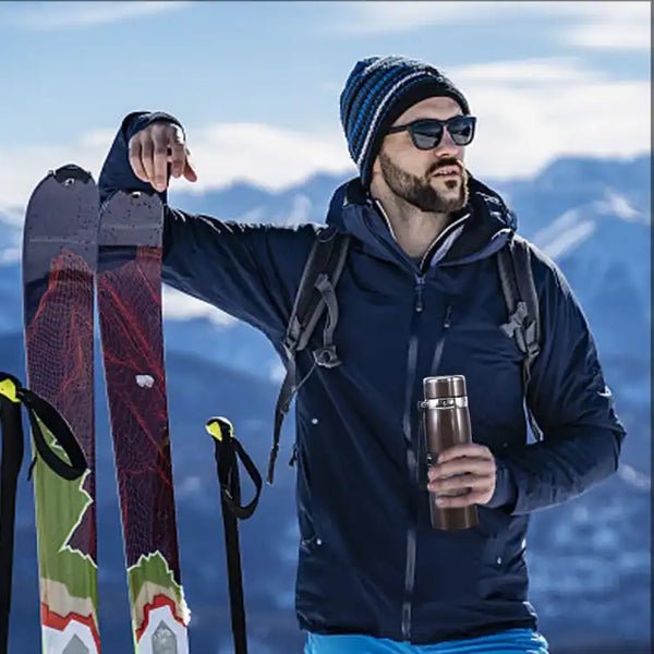 Large Capacity 1000ML Stainless Steel Travel Bottle – Leak‑Proof Thermal Vacuum Flask - Saadiq.pk