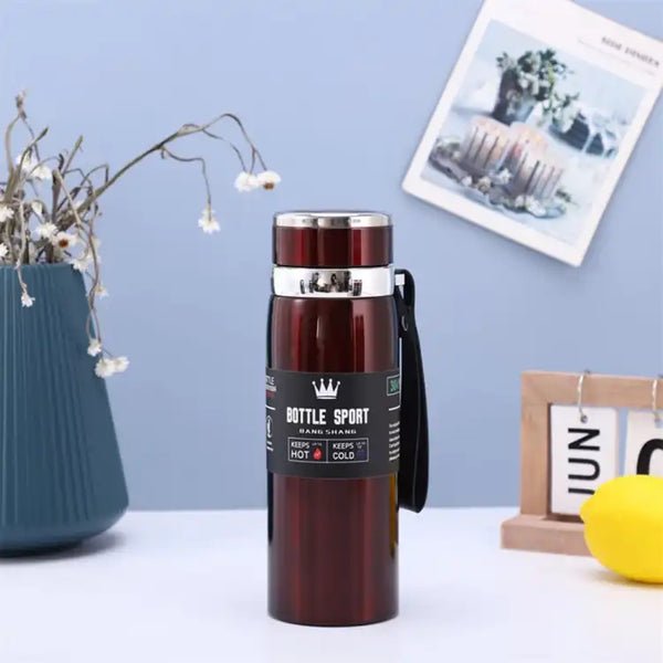 Large Capacity 1000ML Stainless Steel Travel Bottle – Leak‑Proof Thermal Vacuum Flask - Saadiq.pk