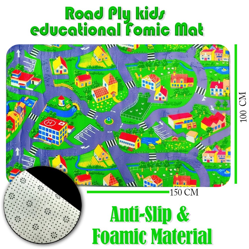 Large Foldable City Play Rug – Kids Imaginative Play Mat - Saadiq.pk