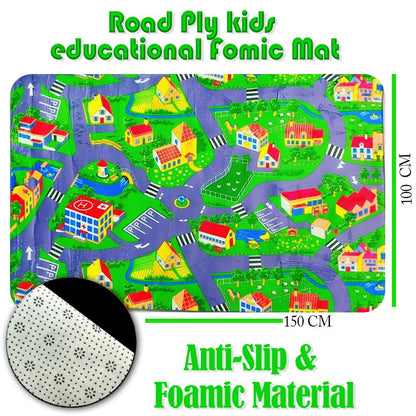 Large Foldable City Play Rug – Kids Imaginative Play Mat - Saadiq.pk