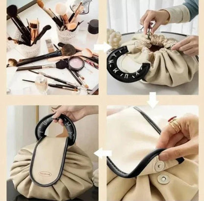 Lazy Makeup Bag with Handle | Drawstring Cosmetic Pouch for Women & Girls - Saadiq.pk