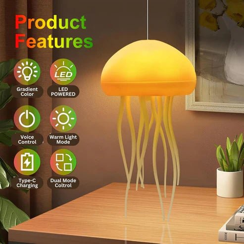 LED Jellyfish Lamp – Artificial Aquarium Mood Night Light - Saadiq.pk