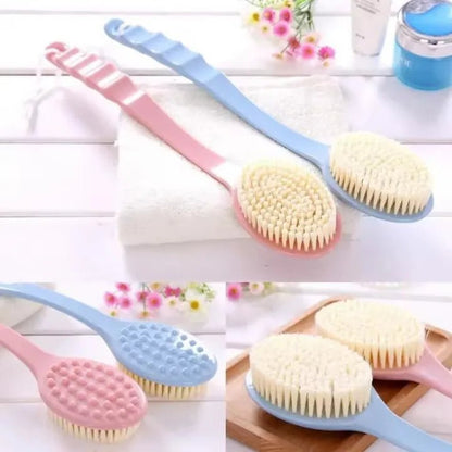 Long Handle Bath Brush – Soft Exfoliating Body Scrubber & Skin Cleaning Tool - Saadiq.pk