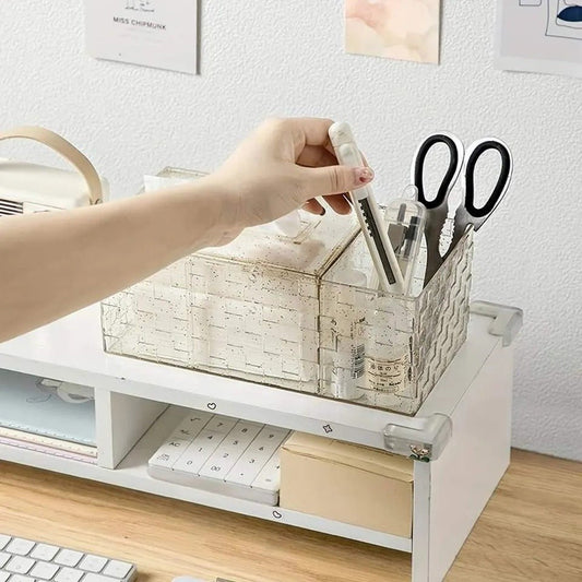Luxury Acrylic Tissue Box With Holder - Saadiq.pk