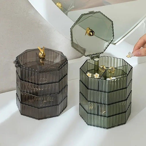 Luxury Rotating Jewelry Organizer Box - Saadiq.pk