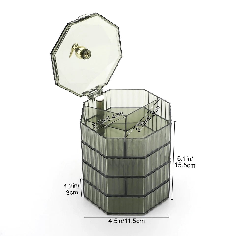 Luxury Rotating Jewelry Organizer Box - Saadiq.pk