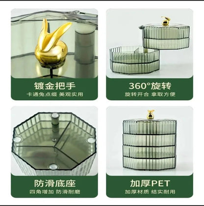Luxury Rotating Jewelry Organizer Box - Saadiq.pk