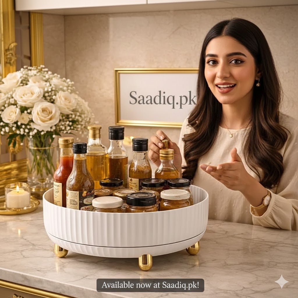 Luxury rotating tray organizer in Pakistan