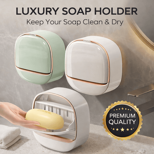 Luxury Wall Mounted Soap Holder with Drainage – Self Draining Soap Dish - Saadiq.pk