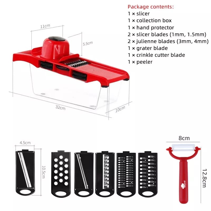 Mandoline 6 in1 Vegetable Grater - Saadiq.pk