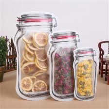 Mason Jar Zipper Bags – Reusable Food Storage, Pack of 3 - Saadiq.pk