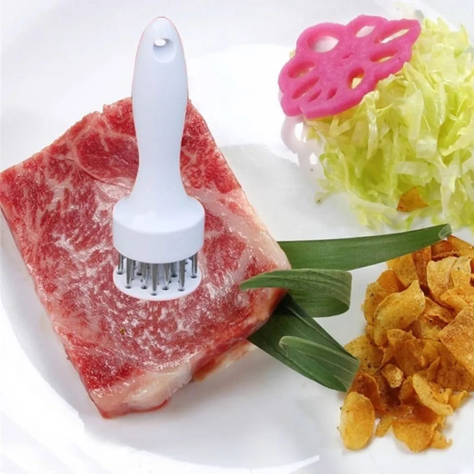 Meat Tenderizer with Stainless Steel Needles – Quick & Easy Meat Tool - Saadiq.pk
