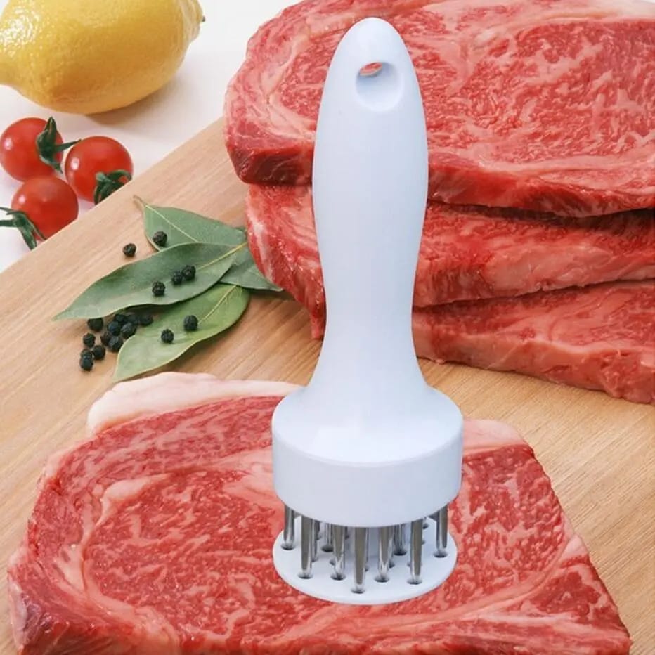 Meat Tenderizer with Stainless Steel Needles – Quick & Easy Meat Tool - Saadiq.pk