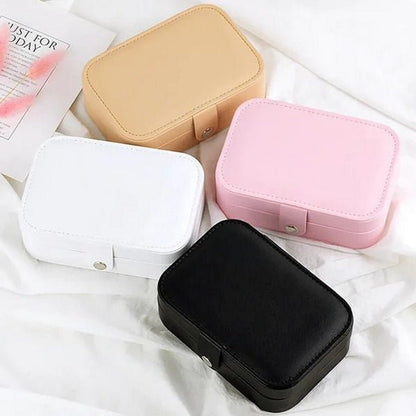 Medium - Sized Leather Jewelry Organizer – Elegant Storage Box for Accessories - Saadiq.pk