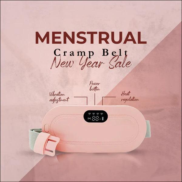 Menstrual Cramp Relief Belt | Heating & Vibrating Pain Relief for Period Cramps | Adjustable Comfort Wrap - Saadiq.pk