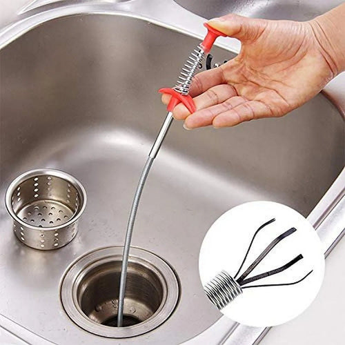 Metal 85cm Flexible Wire Brush – Kitchen & Sewer Cleaning Tool - Saadiq.pk