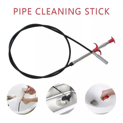 Metal 85cm Flexible Wire Brush – Kitchen & Sewer Cleaning Tool - Saadiq.pk