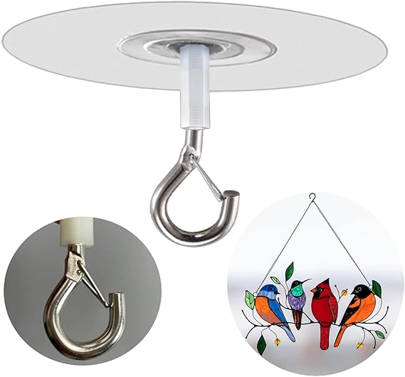 Metal Ceiling Hanging Hooks | Strong Hooks for Wind Chimes, Lamps & Decor(Pack of 2) - Saadiq.pk
