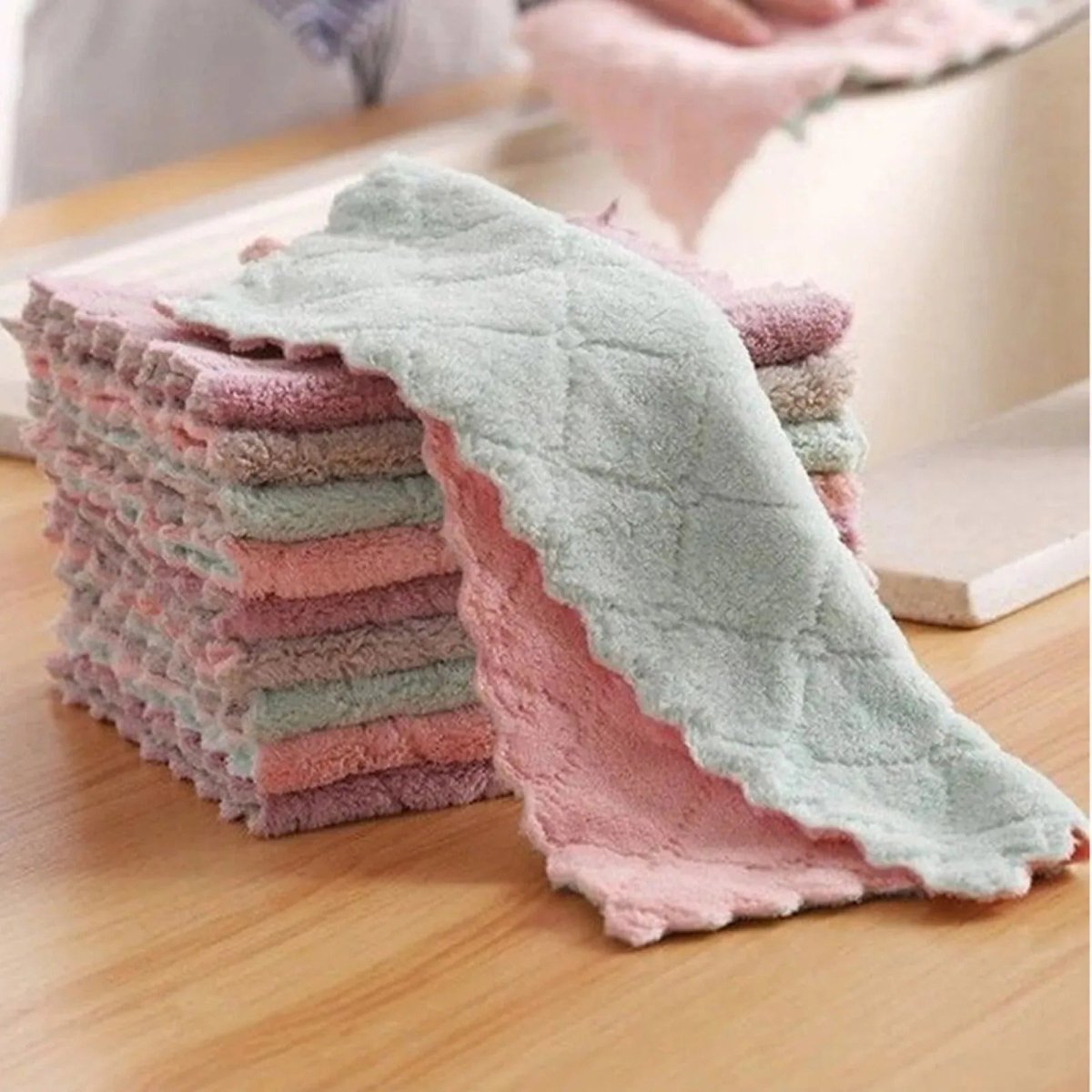 Microfiber Baby Mini Towel – Super Absorbent & Quick - Drying (Pack of 12) - Saadiq.pk
