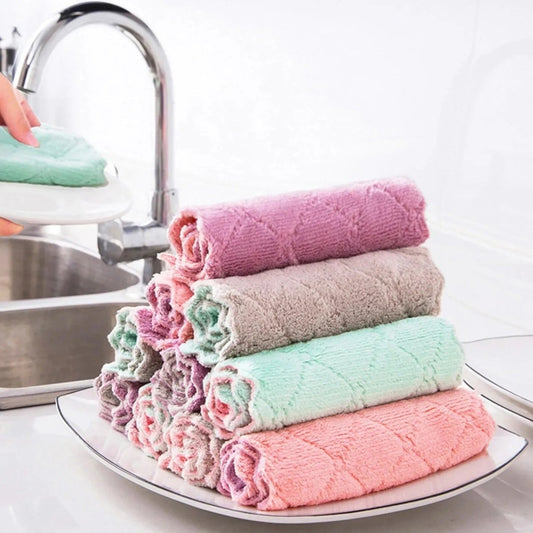 Microfiber Baby Mini Towel – Super Absorbent & Quick - Drying (Pack of 12) - Saadiq.pk