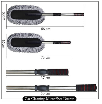 Microfiber Car Cleaning Duster | Telescopic Handle Exterior & Interior Cleaner - Saadiq.pk
