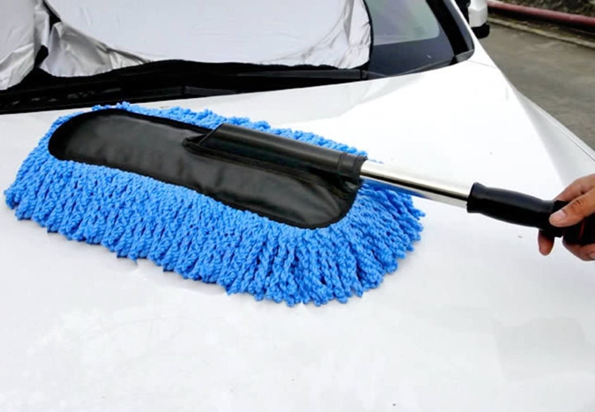 Microfiber Car Cleaning Duster | Telescopic Handle Exterior & Interior Cleaner - Saadiq.pk