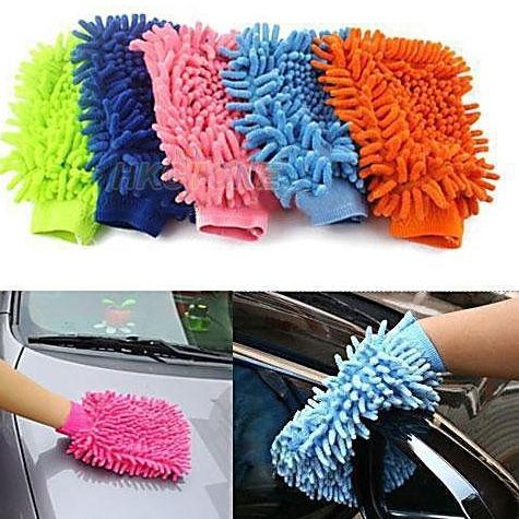 Microfiber Car Wash Gloves – Car Care Cleaning Mitt - Saadiq.pk