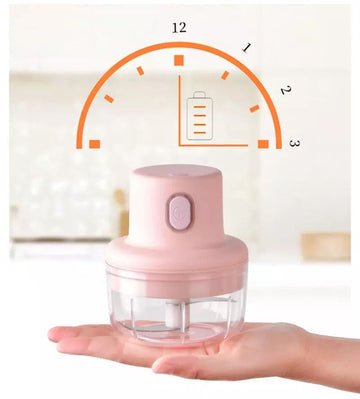 Mini Electric Food Chopper – USB Rechargeable Vegetable & Meat Grinder - Saadiq.pk