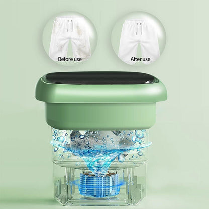 Mini Foldable Washing Machine – Portable Laundry Washer - Saadiq.pk