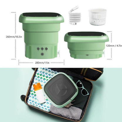 Mini Foldable Washing Machine – Portable Laundry Washer - Saadiq.pk