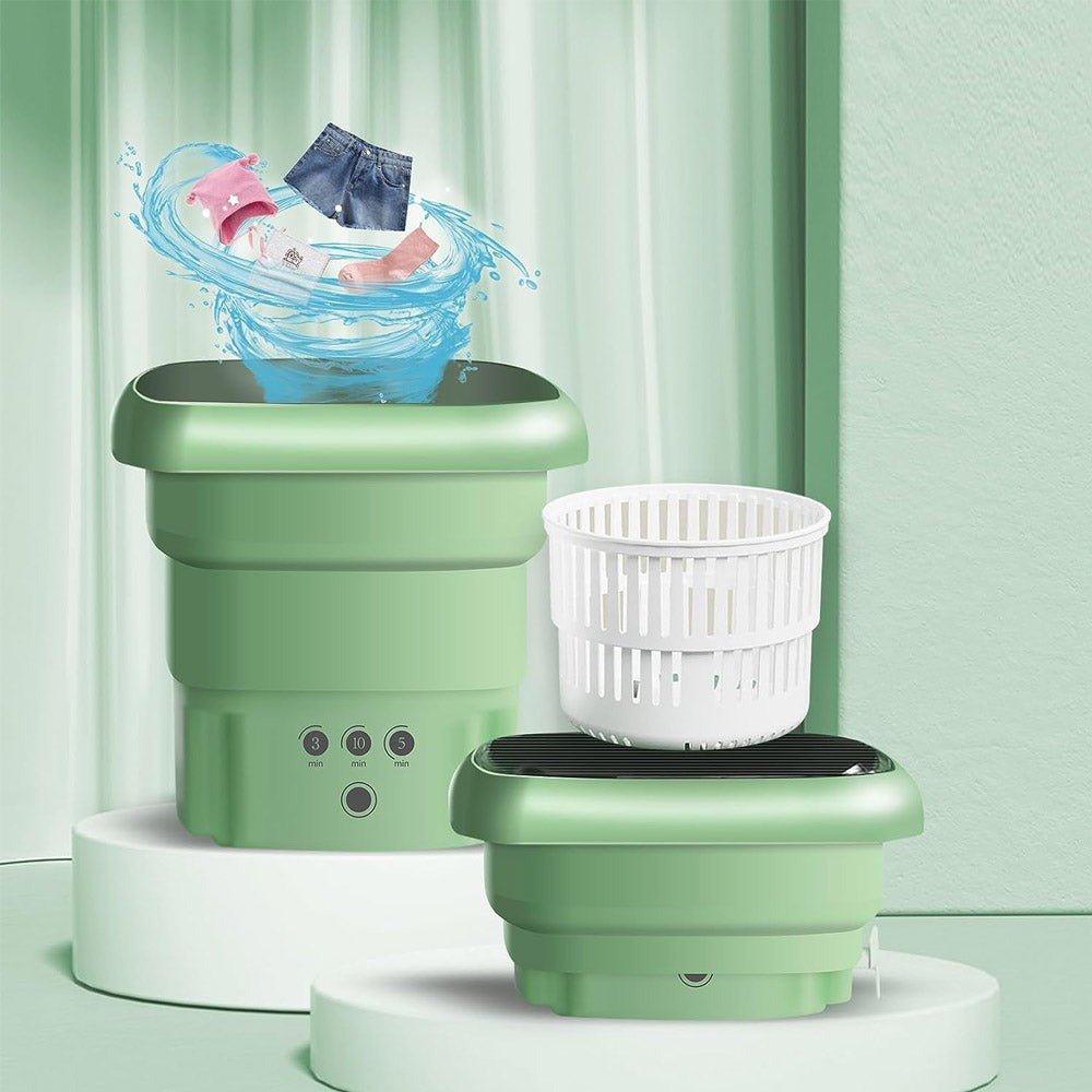 Mini Foldable Washing Machine – Portable Laundry Washer - Saadiq.pk