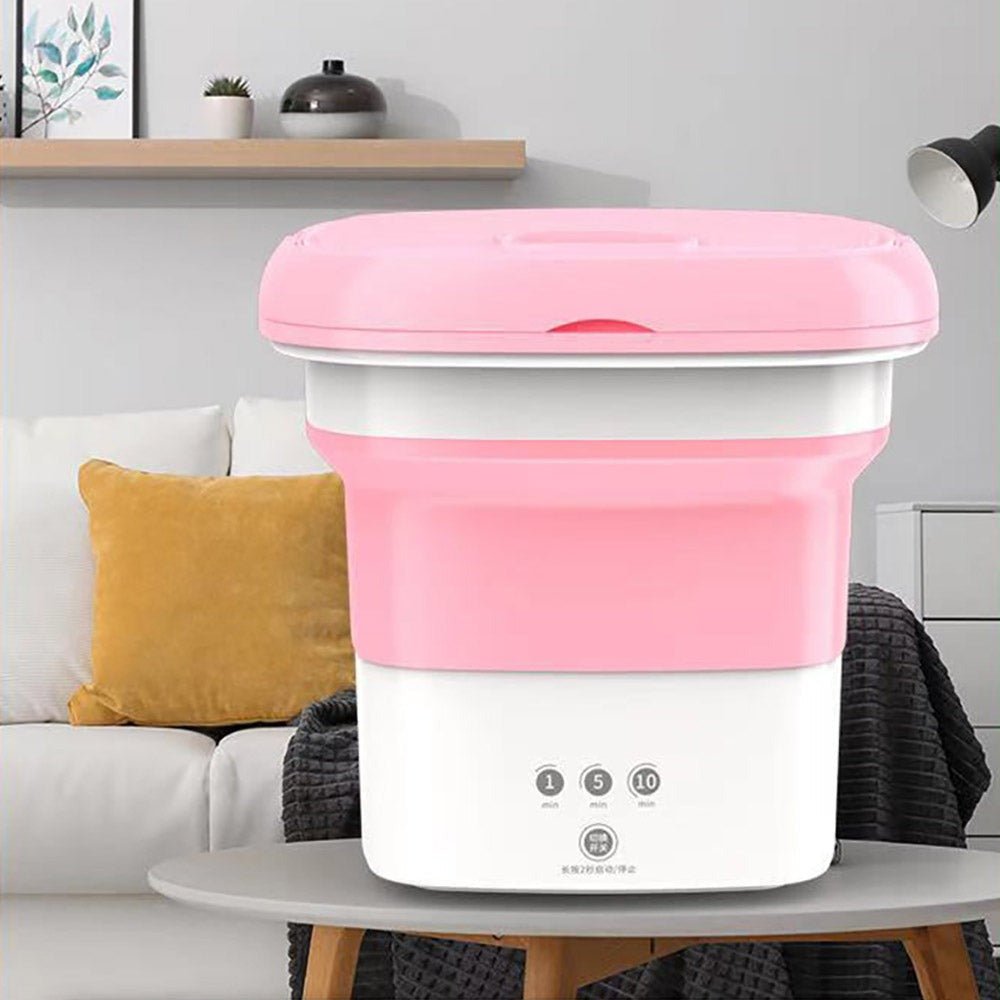 Mini Foldable Washing Machine – Portable Laundry Washer - Saadiq.pk