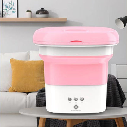 Mini Foldable Washing Machine – Portable Laundry Washer - Saadiq.pk