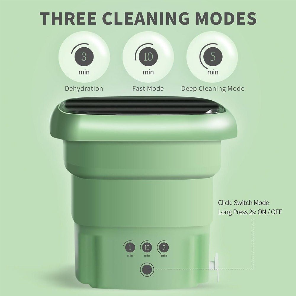 Mini Foldable Washing Machine – Portable Laundry Washer - Saadiq.pk
