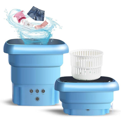 Mini Foldable Washing Machine – Portable Laundry Washer - Saadiq.pk