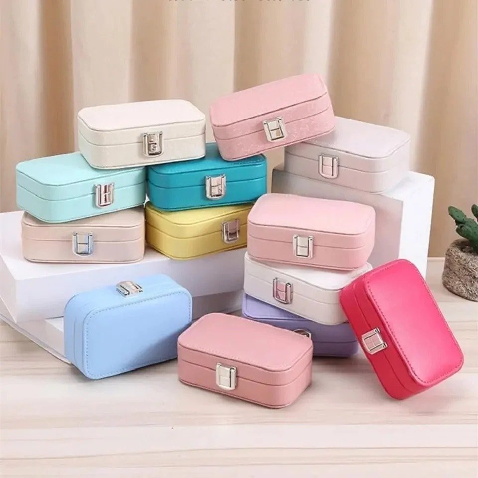 Mini Macaron Jewelry Box | Portable Travel Jewelry Organizer - Saadiq.pk