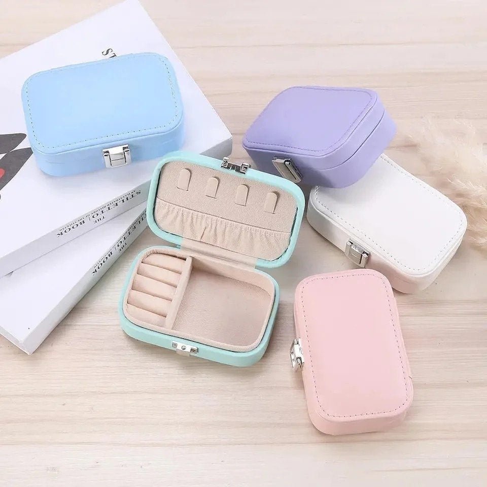Mini Macaron Jewelry Box | Portable Travel Jewelry Organizer - Saadiq.pk