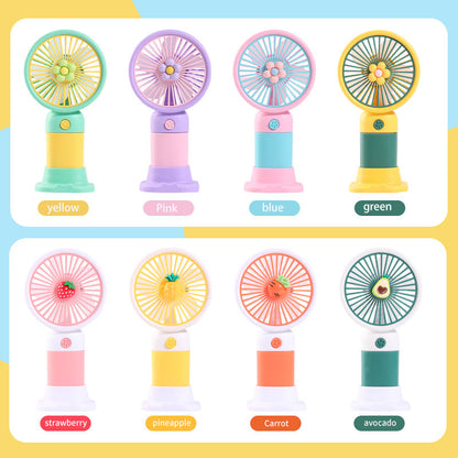 Mini Handheld Cooling Fan – Portable USB Rechargeable Fan (Random Character)