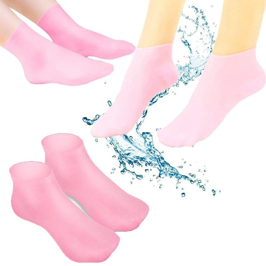 Moisturizing Jelly Socks for Dry Feet | Hydrating Gel Heel Socks for Cracked Heels, Rough Skin & Callus Repair - Saadiq.pk