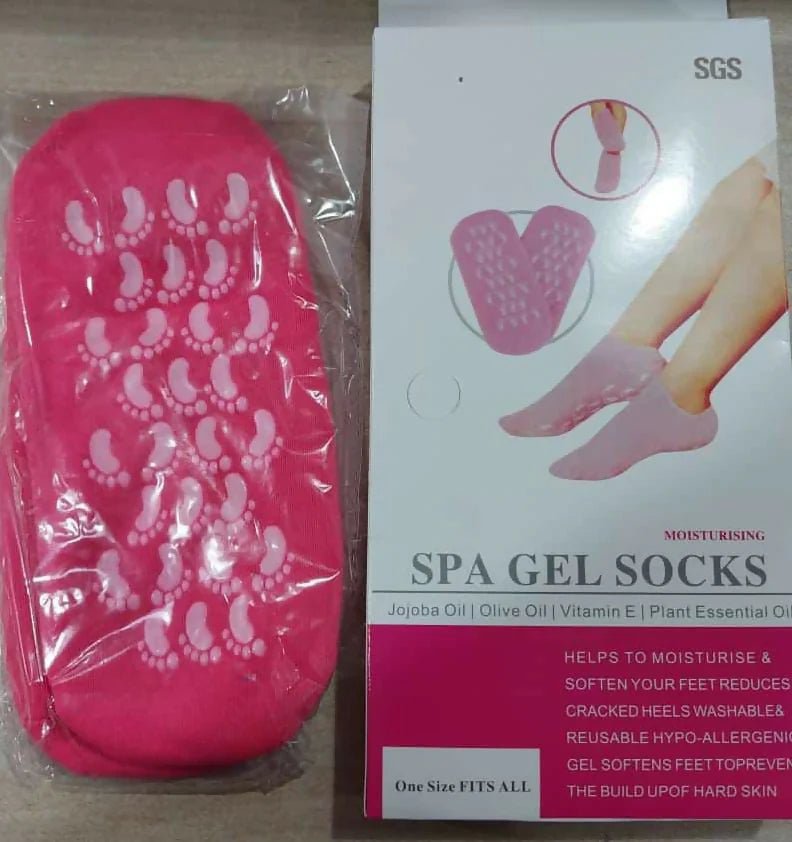 Moisturizing Spa Gel Socks – Deep Hydration Treatment for Soft & Cracked Heels - Saadiq.pk