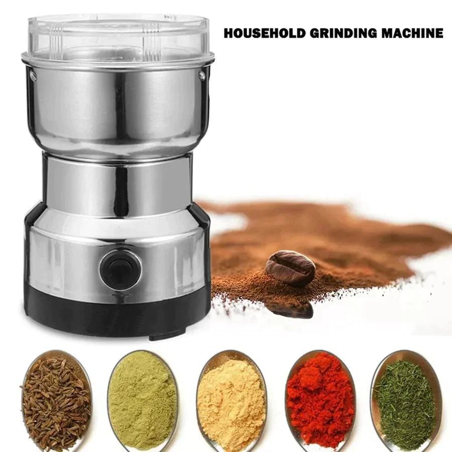 Multi - Functional Electric Stainless Steel Grinder – Coffee, Spices & Masala - Saadiq.pk