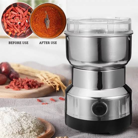 Multi - Functional Electric Stainless Steel Grinder – Coffee, Spices & Masala - Saadiq.pk